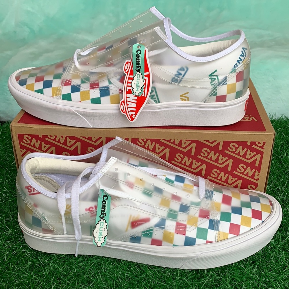VANS COMFYCUSH SLIP SK VANS BLOCK MULTI/CHECKER MN - Picture 2 of 15